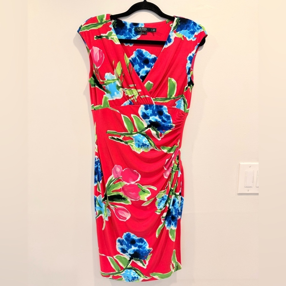 🔥Ralph Lauren Floral Fuccia Dress🔥